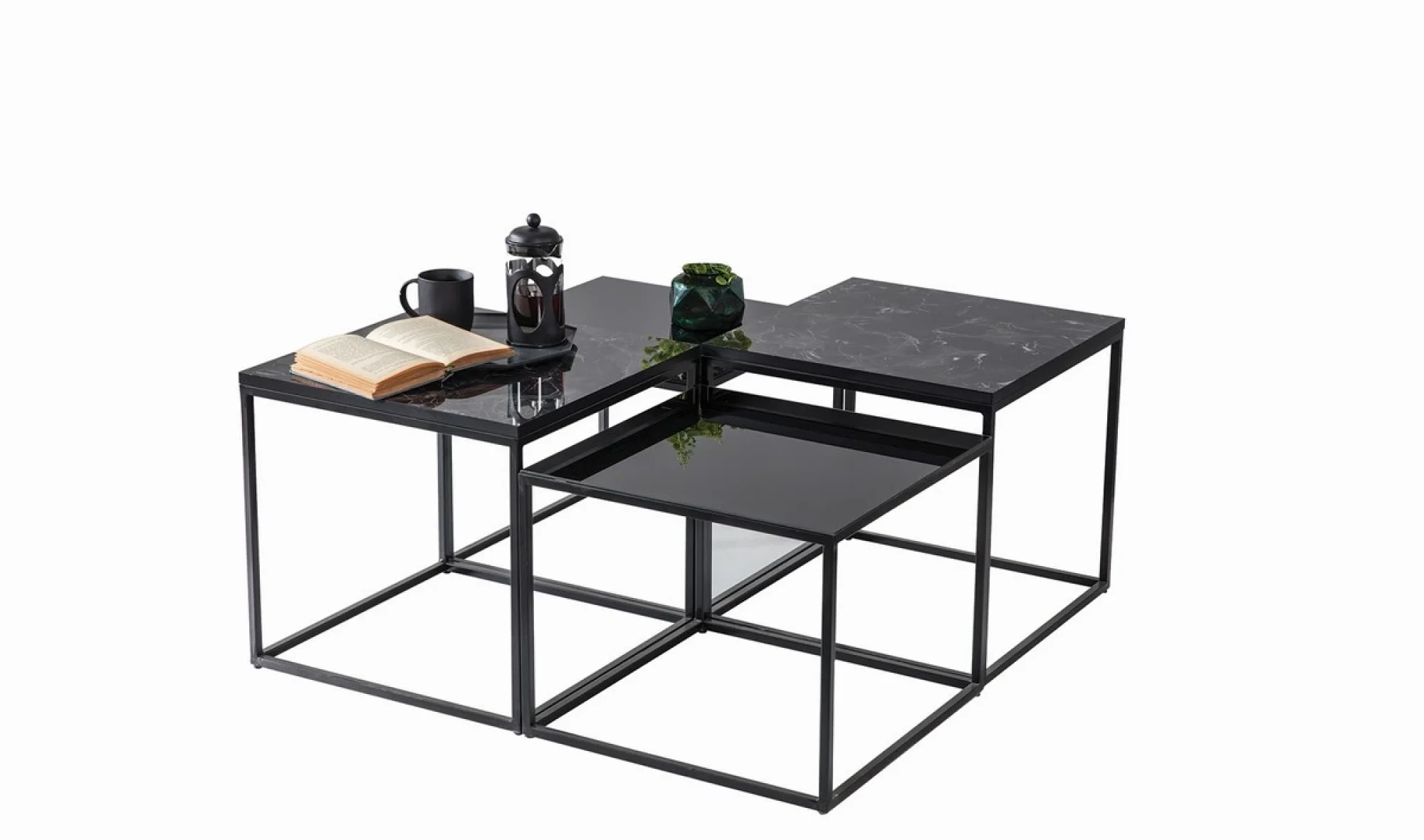 MC-129 Orta Sehpa 4lü Siyah