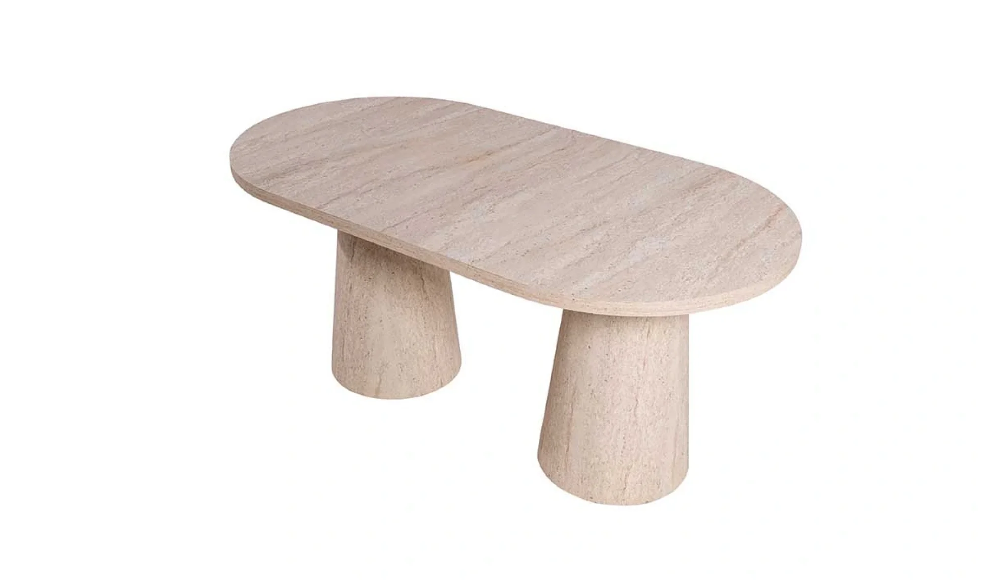 Milano Traverten Desen Masa Konik Ayaklı