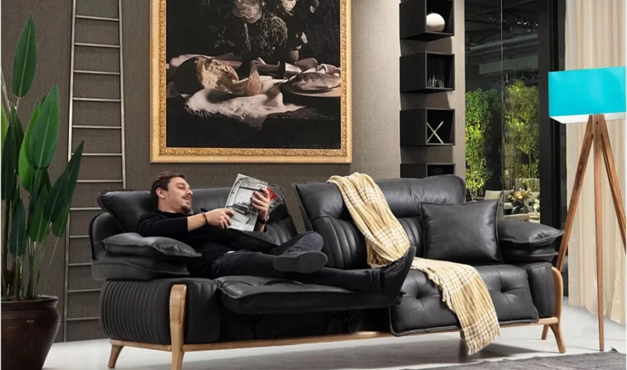 Olivya Mekanizmalı 3lü Koltuk