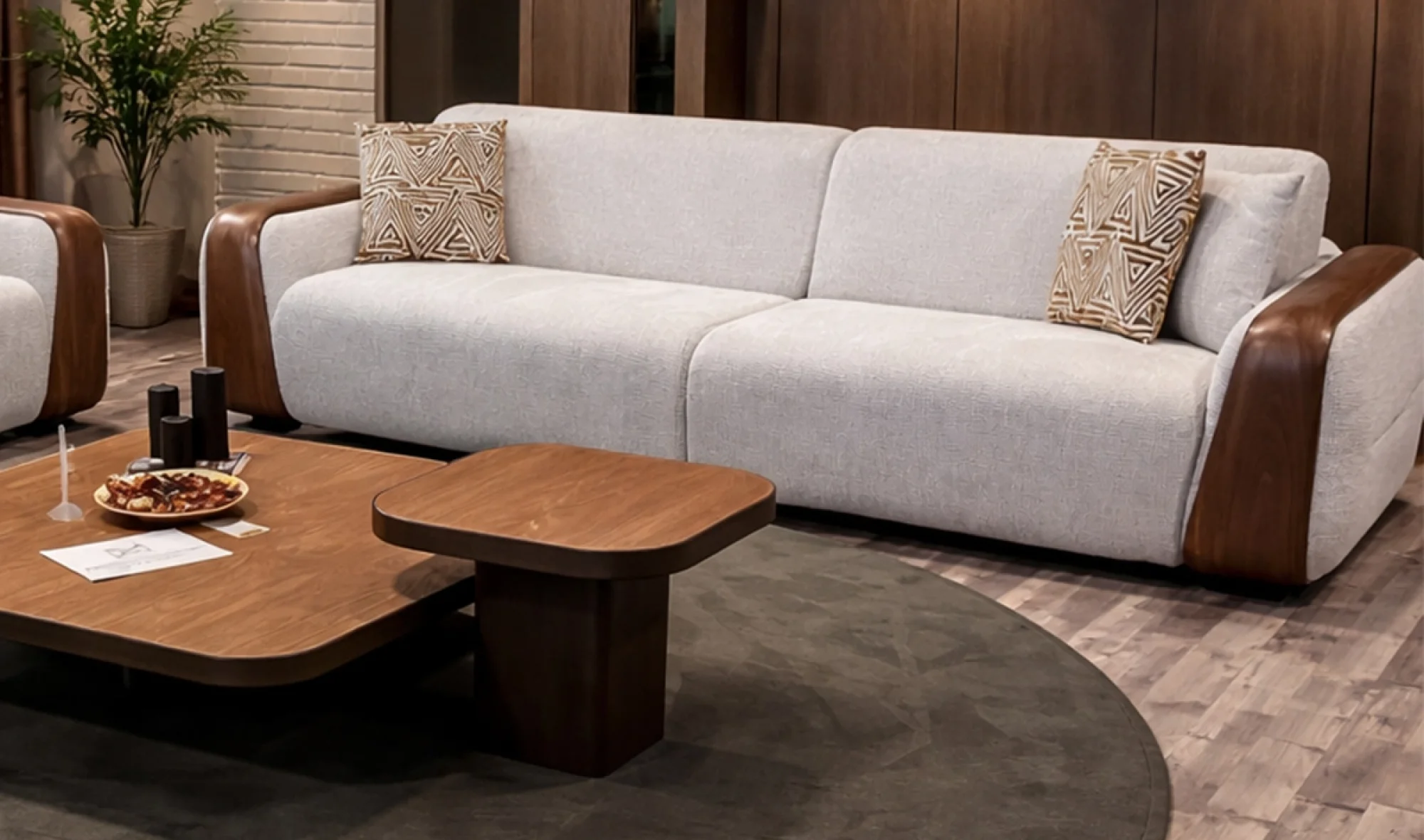 Oressa 4'lü Koltuk (Ahşaplı)