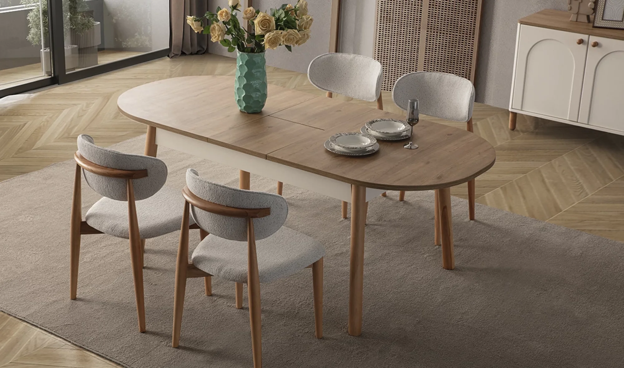 Prada Açılabilir Yemek Masası