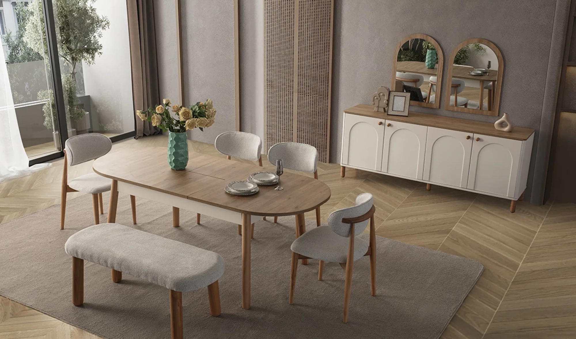 Prada Yemek Odası Takımı