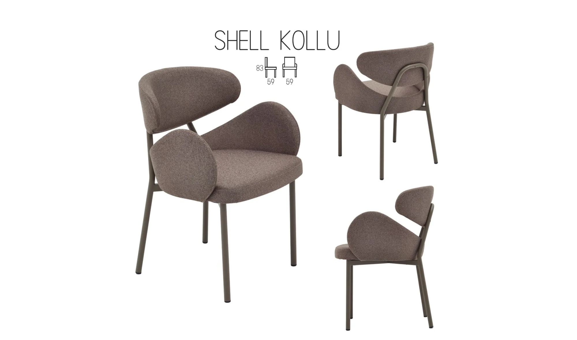 Shell Kollu Sandalye