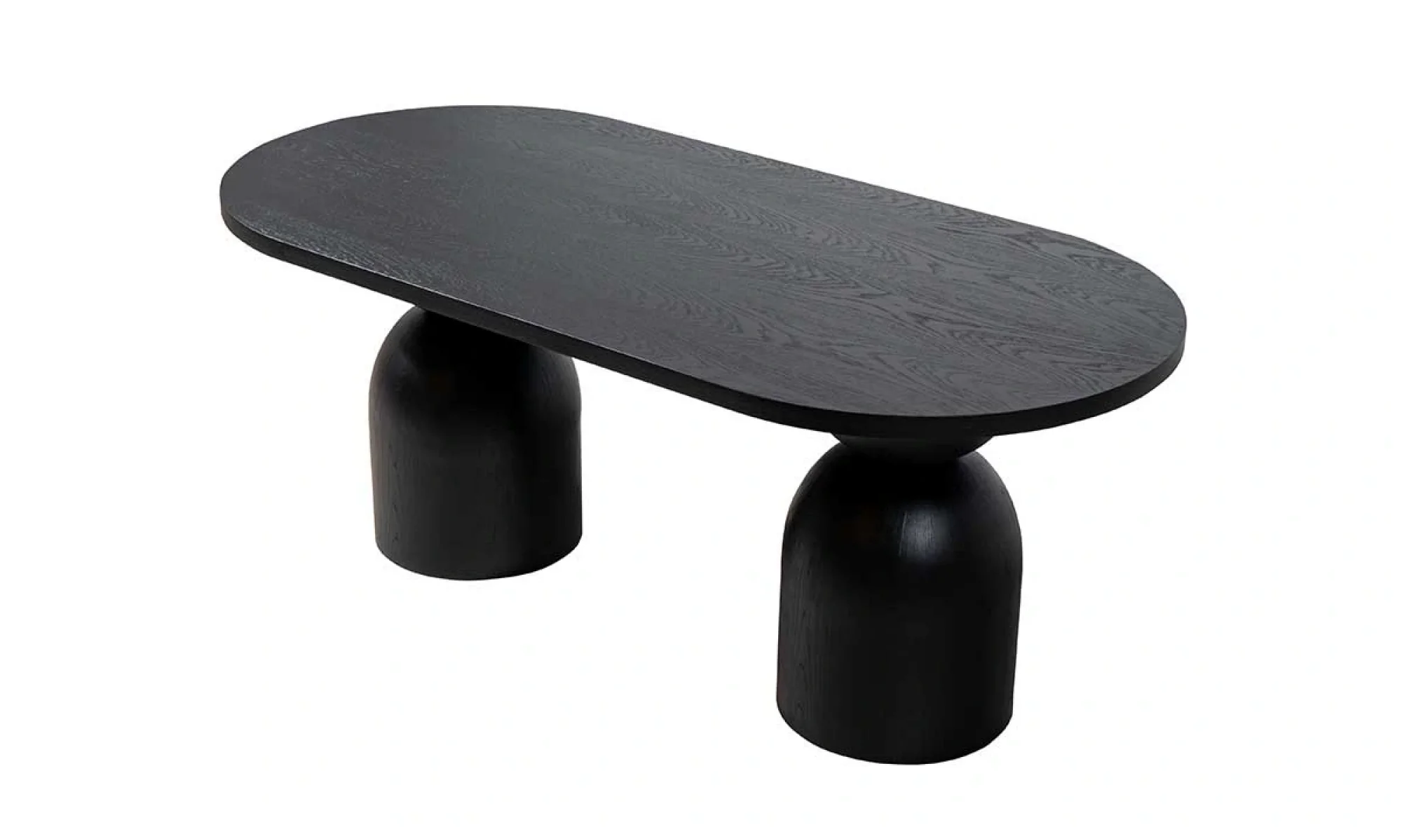 Siyah Meşe Kaplamalı Masa Kum Saati Ayak