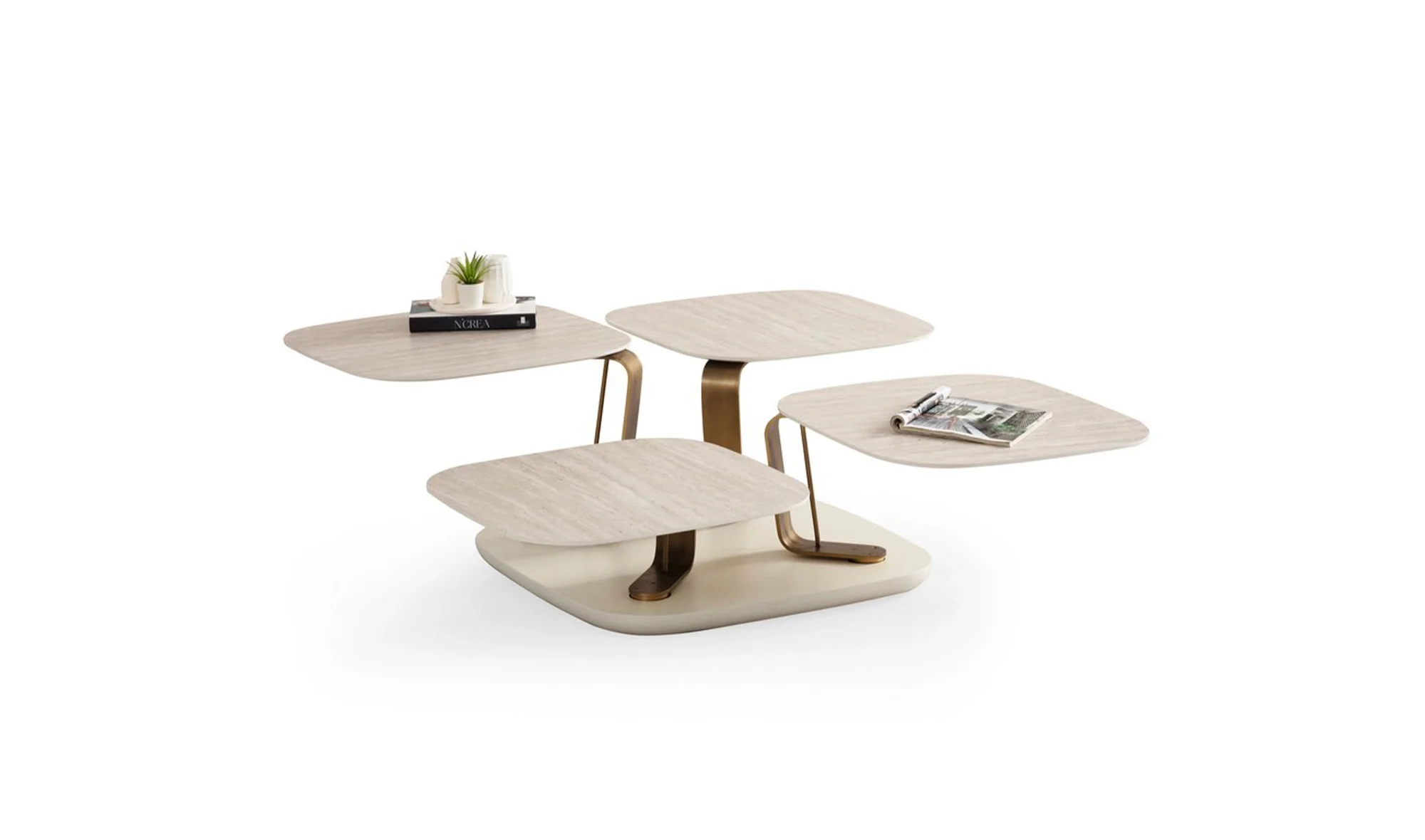 TH-Bentley Traverten Orta Sehpa