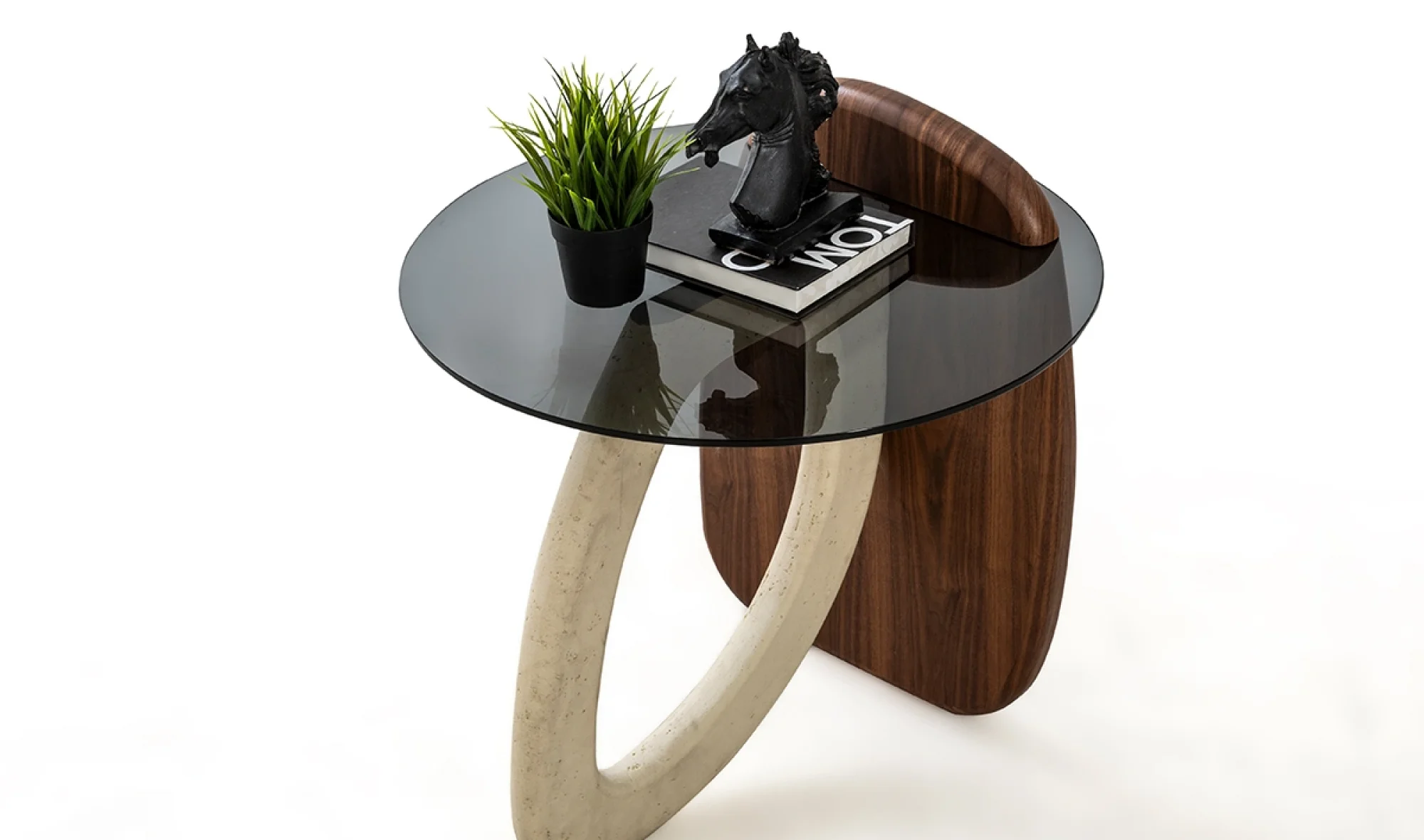 TH-Markiz Traverten Yan Sehpa