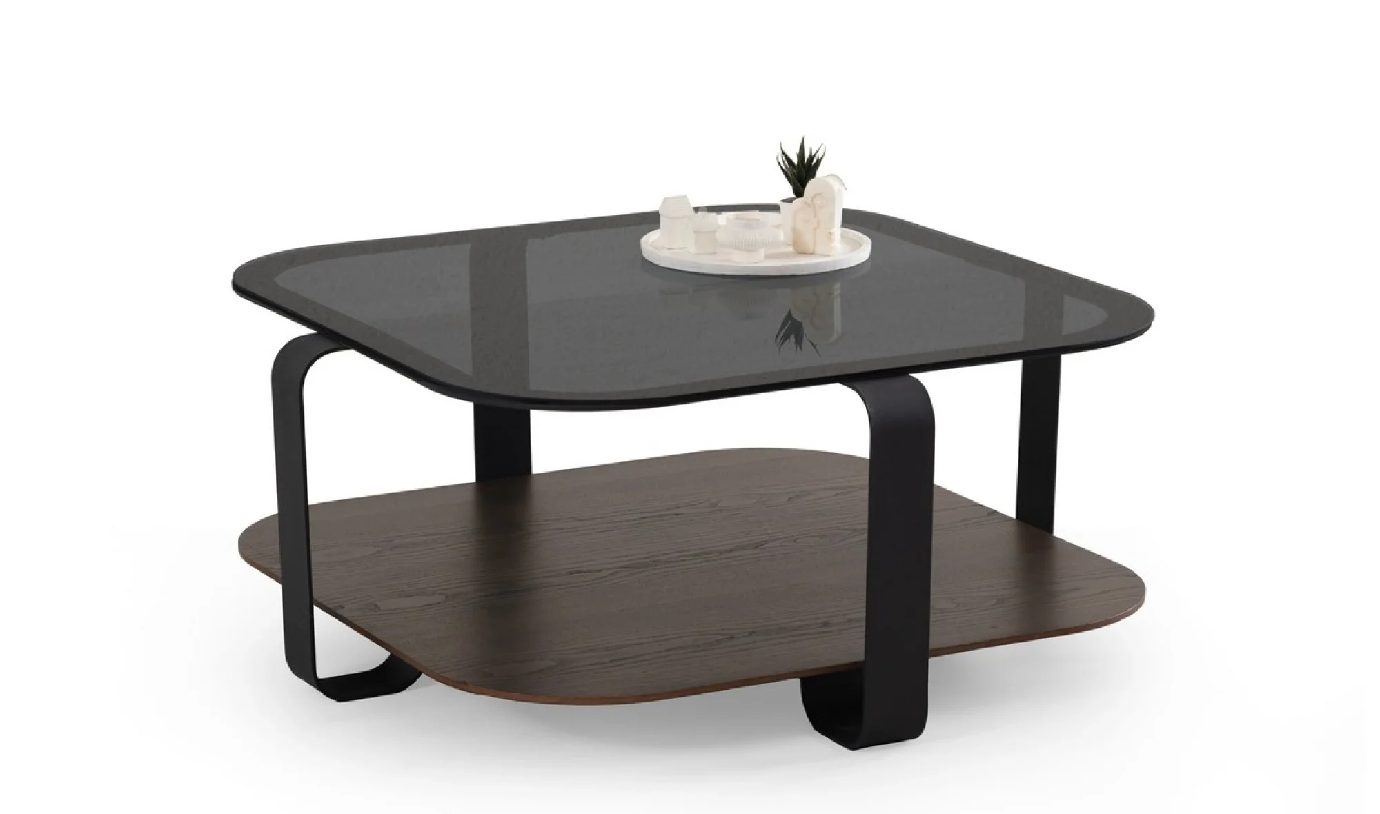 TH-Royal Kare Ceviz Orta Sehpa