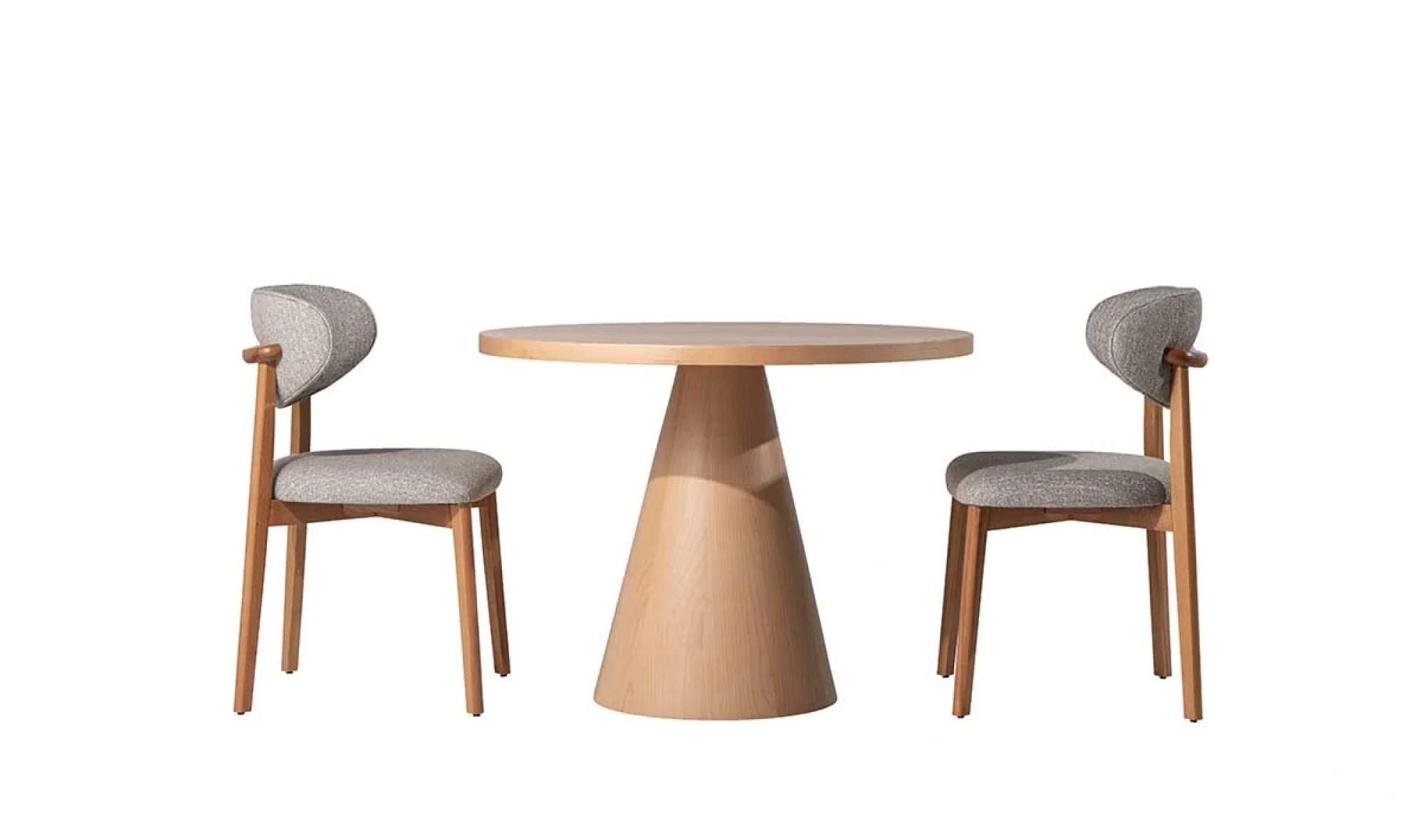 Viola Yuvarlak Kayın Masa