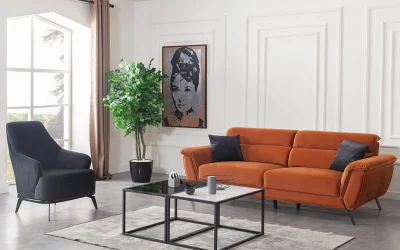 Cesi Koltuk Takımı | Koltuk 3lü 2 Adet - Berjer 1 Adet