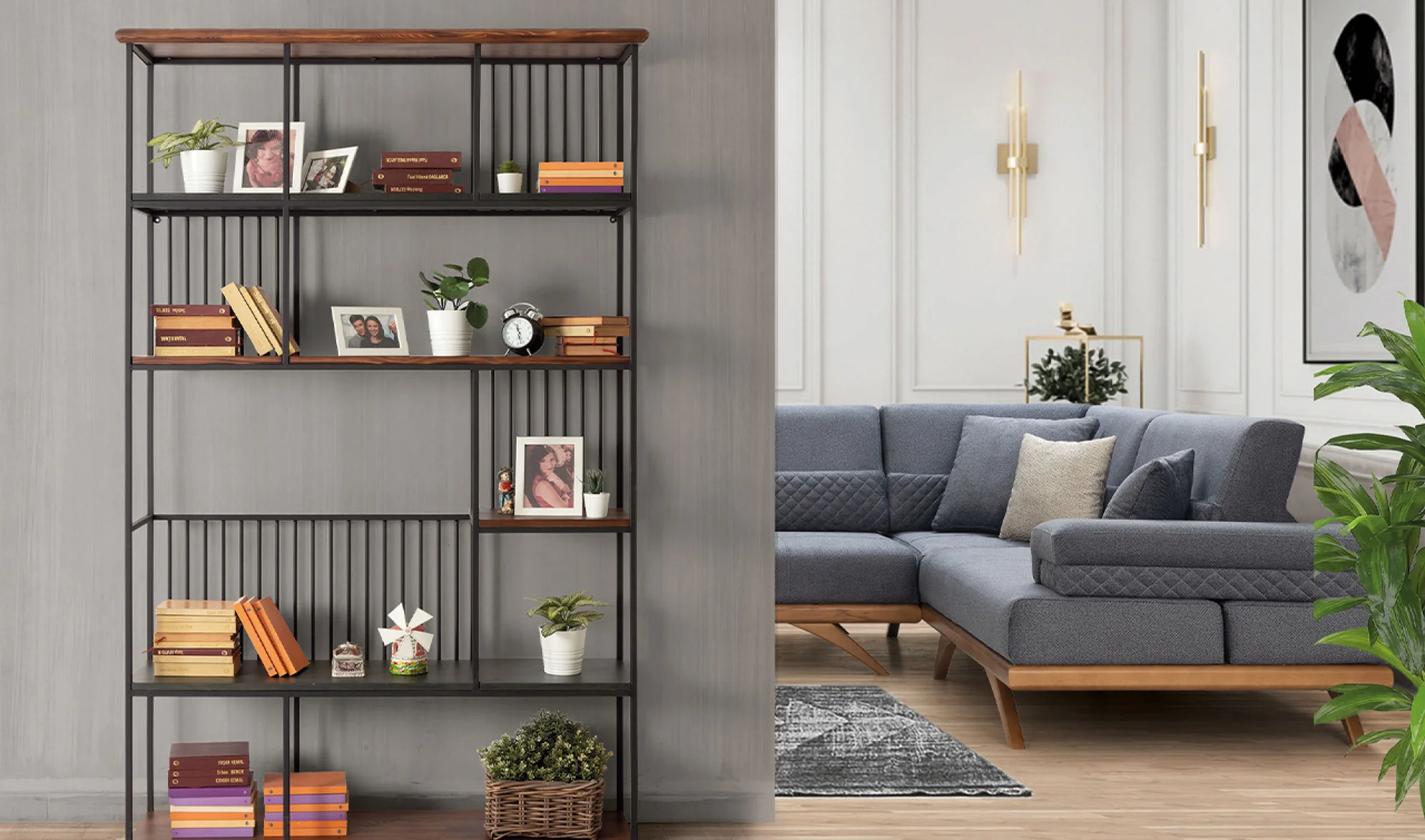 Bodrum Kitaplık Siyah