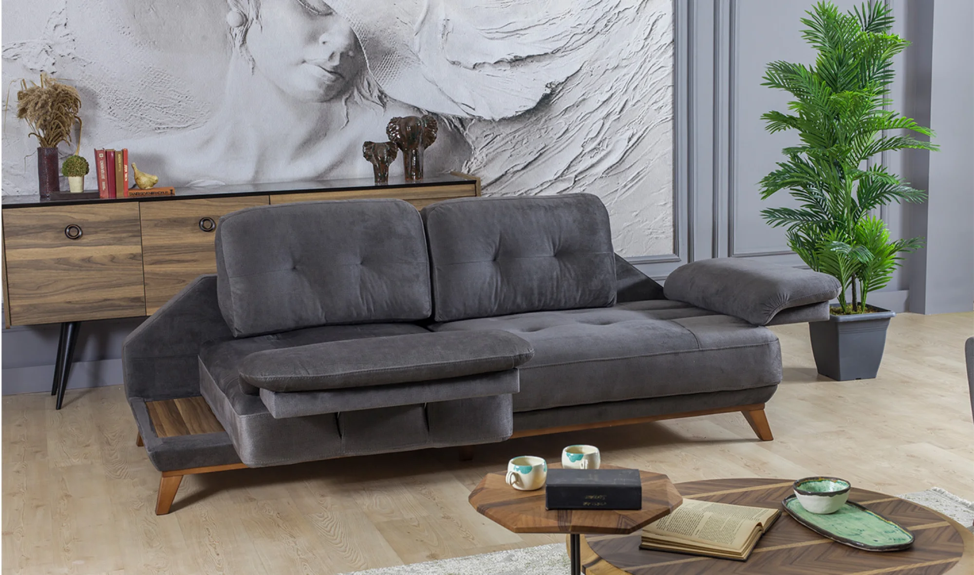 Mexes Mekanizmalı 3lü Koltuk