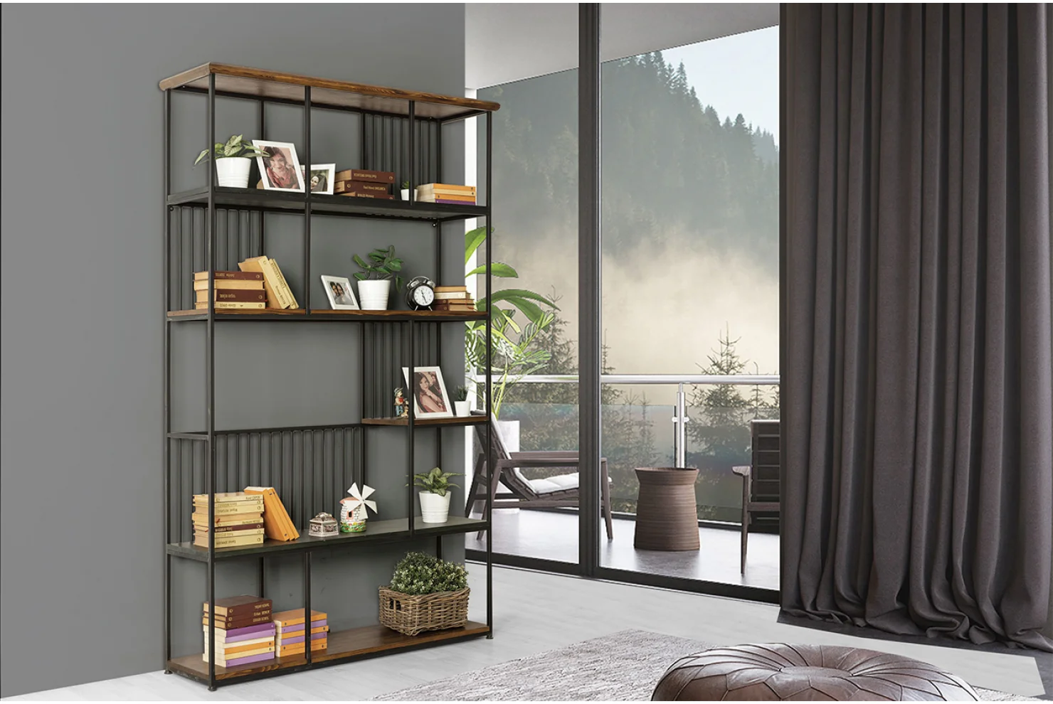 Bodrum Kitaplık Siyah