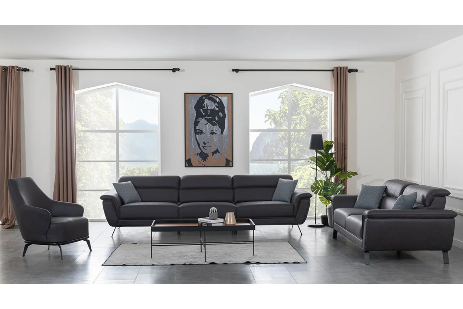 Cesi Koltuk Takımı | Koltuk 3lü 2 Adet - Berjer 1 Adet