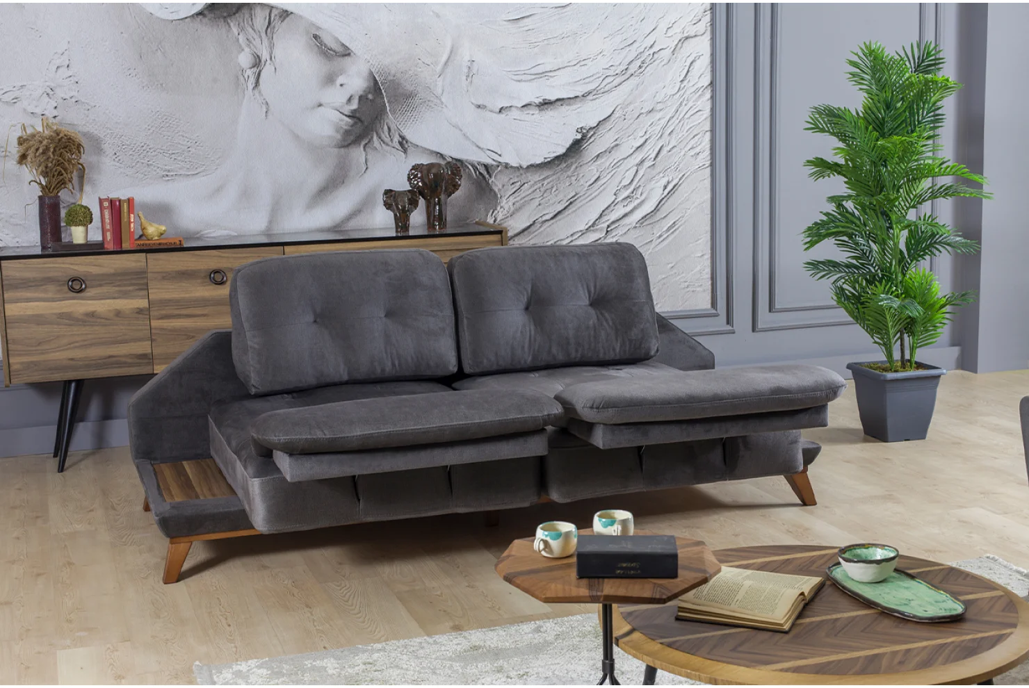 Mexes Mekanizmalı 3lü Koltuk