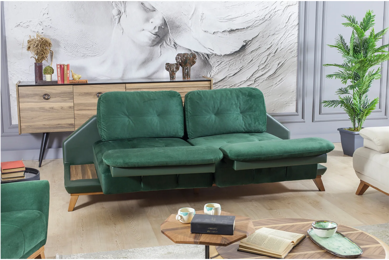 Mexes Mekanizmalı 3lü Koltuk