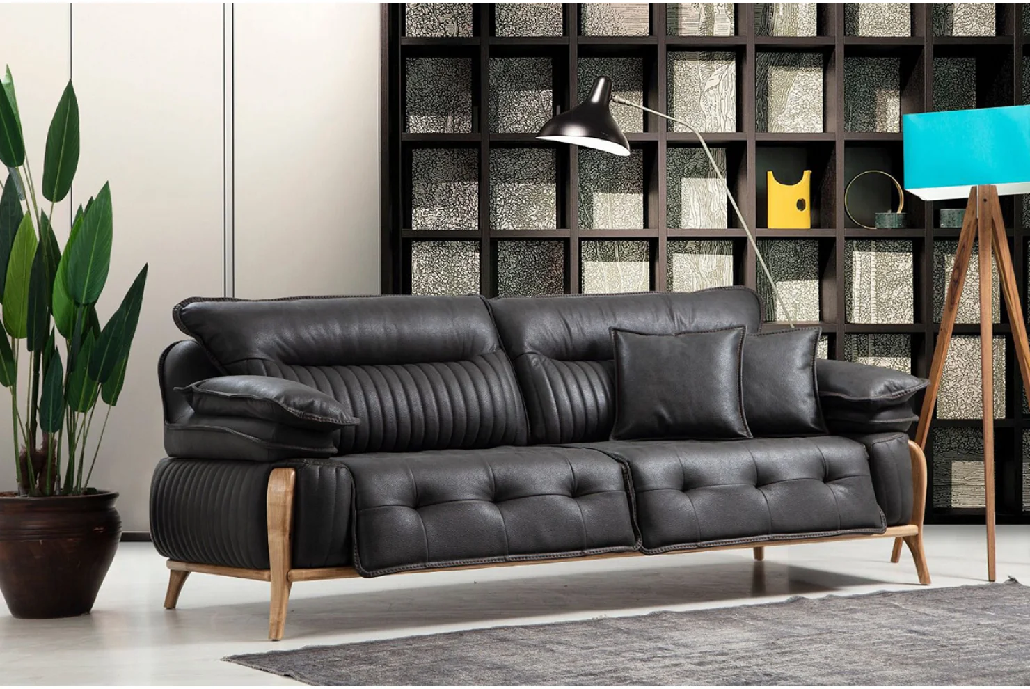 Olivya Mekanizmalı 3lü Koltuk