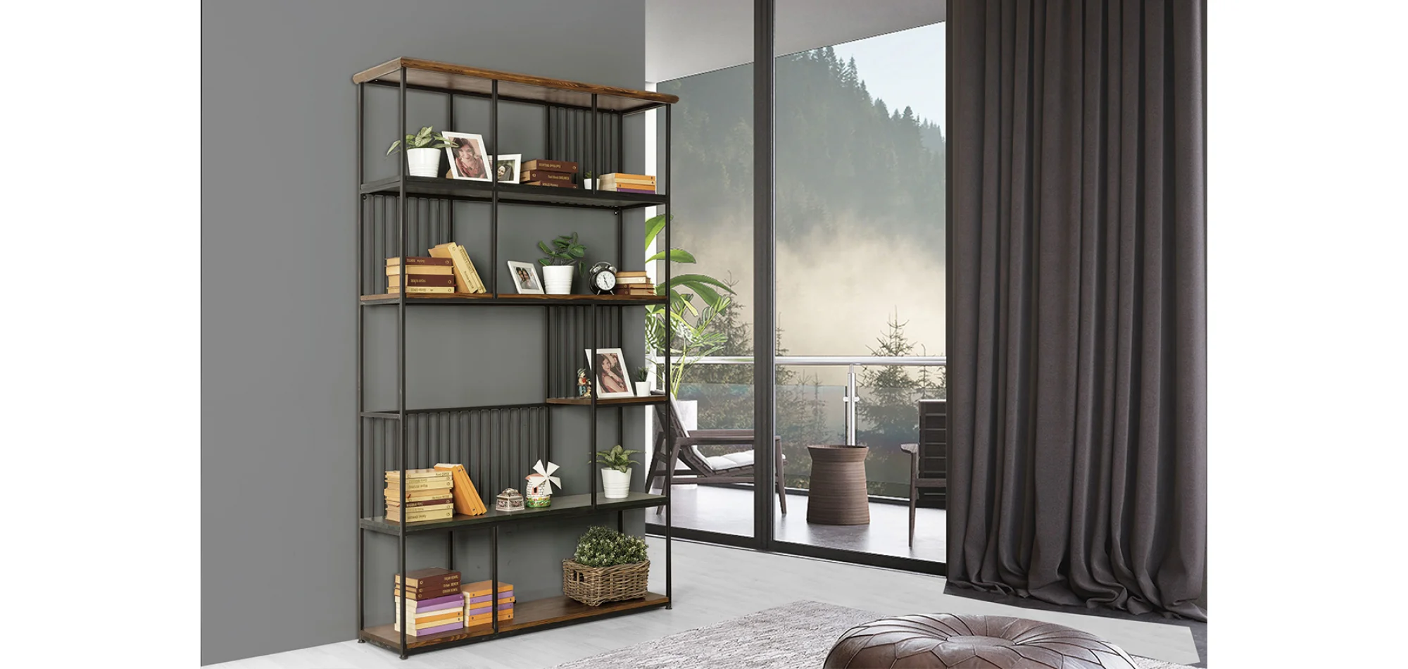 Bodrum Kitaplık Siyah