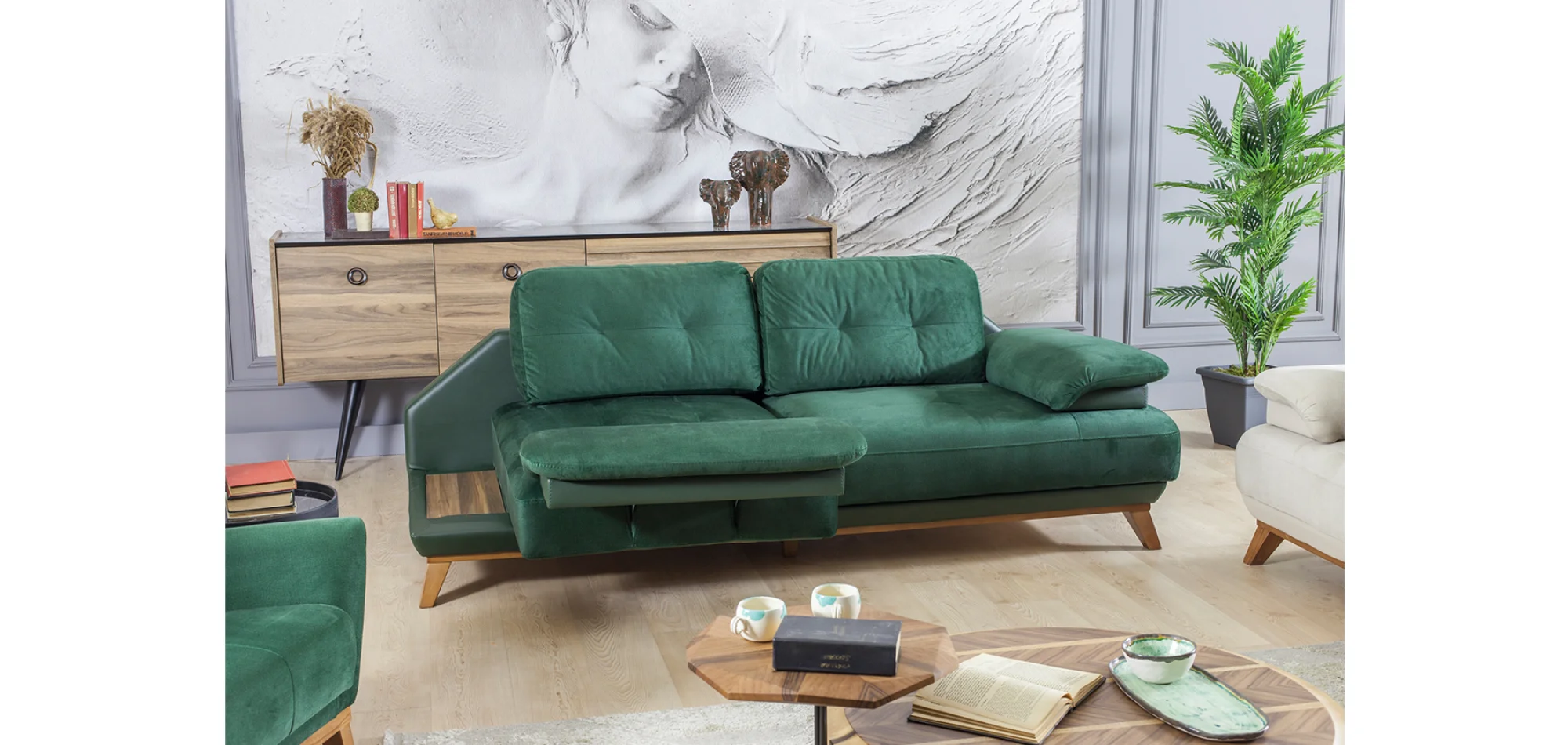 Mexes Mekanizmalı 3lü Koltuk