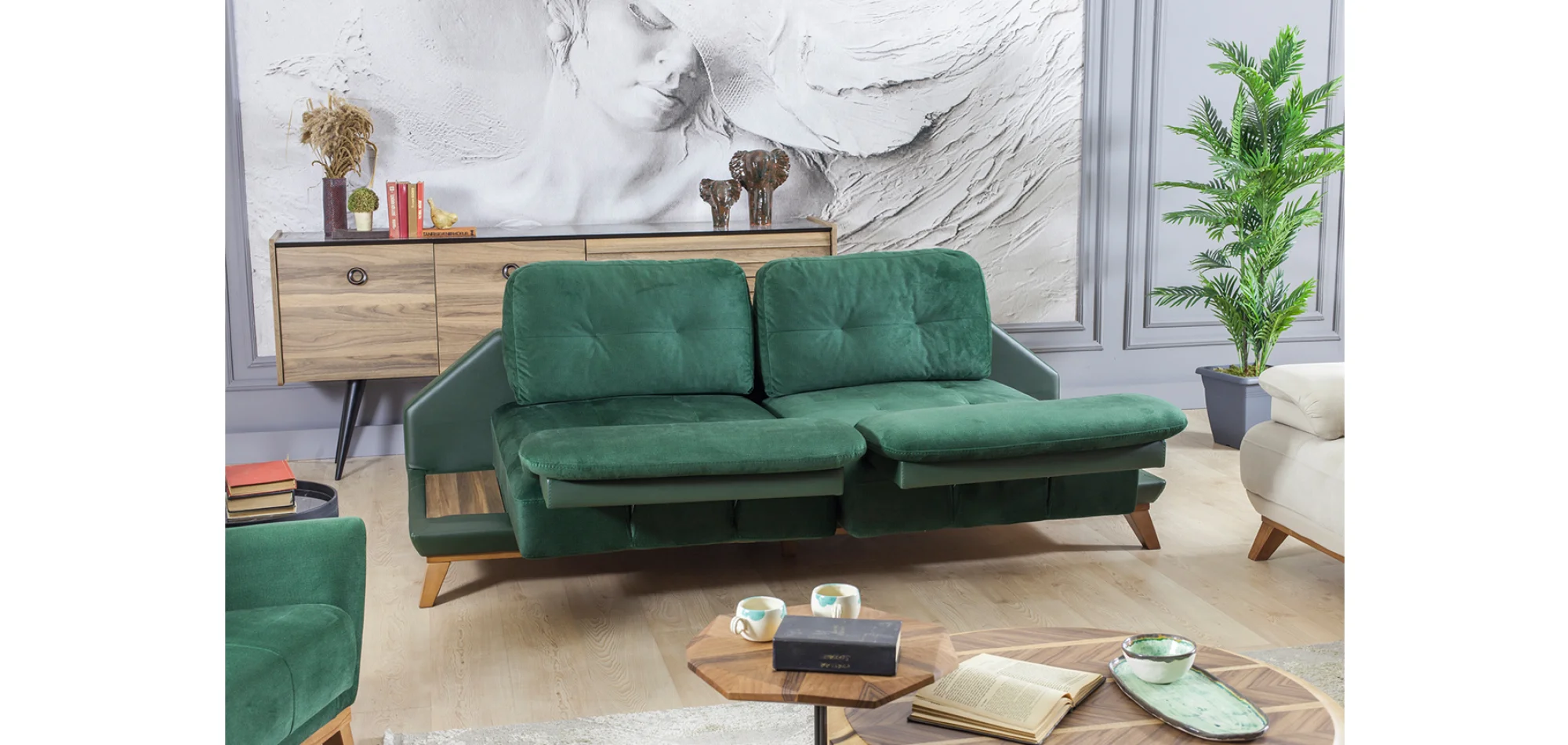 Mexes Mekanizmalı 3lü Koltuk