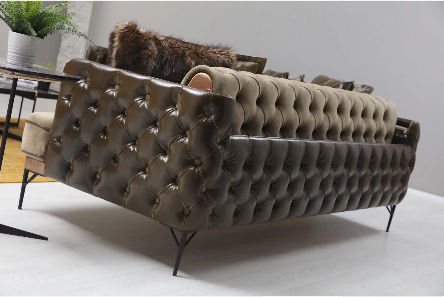 Vivoorde Koltuk Takımı (yeşil) | Vivoorde Koltuk Üçlü Kapitoneli 1 Adet - Vivoorde Koltuk Üçlü 1 Adet - Vivoorde Berjer 1 Adet