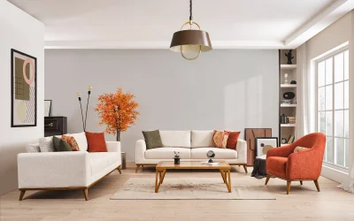 Molly Koltuk Takımı | Üçlü Kanepe 2 Adet - Berjer 1 Adet