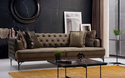 Vivoorde Koltuk Takımı (yeşil) | Vivoorde Koltuk Üçlü Kapitoneli 1 Adet - Vivoorde Koltuk Üçlü 1 Adet - Vivoorde Berjer 1 Adet