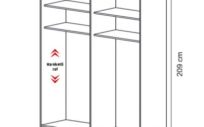 Elegant 4 Kapılı Dolap (Seçenek 401)