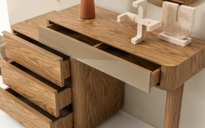 Mocha Şifonyer ve Ayna