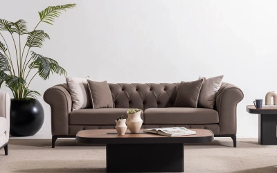 Solviera Üçlü Koltuk (Kapitoneli)