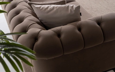 Solviera Üçlü Koltuk (Kapitoneli)