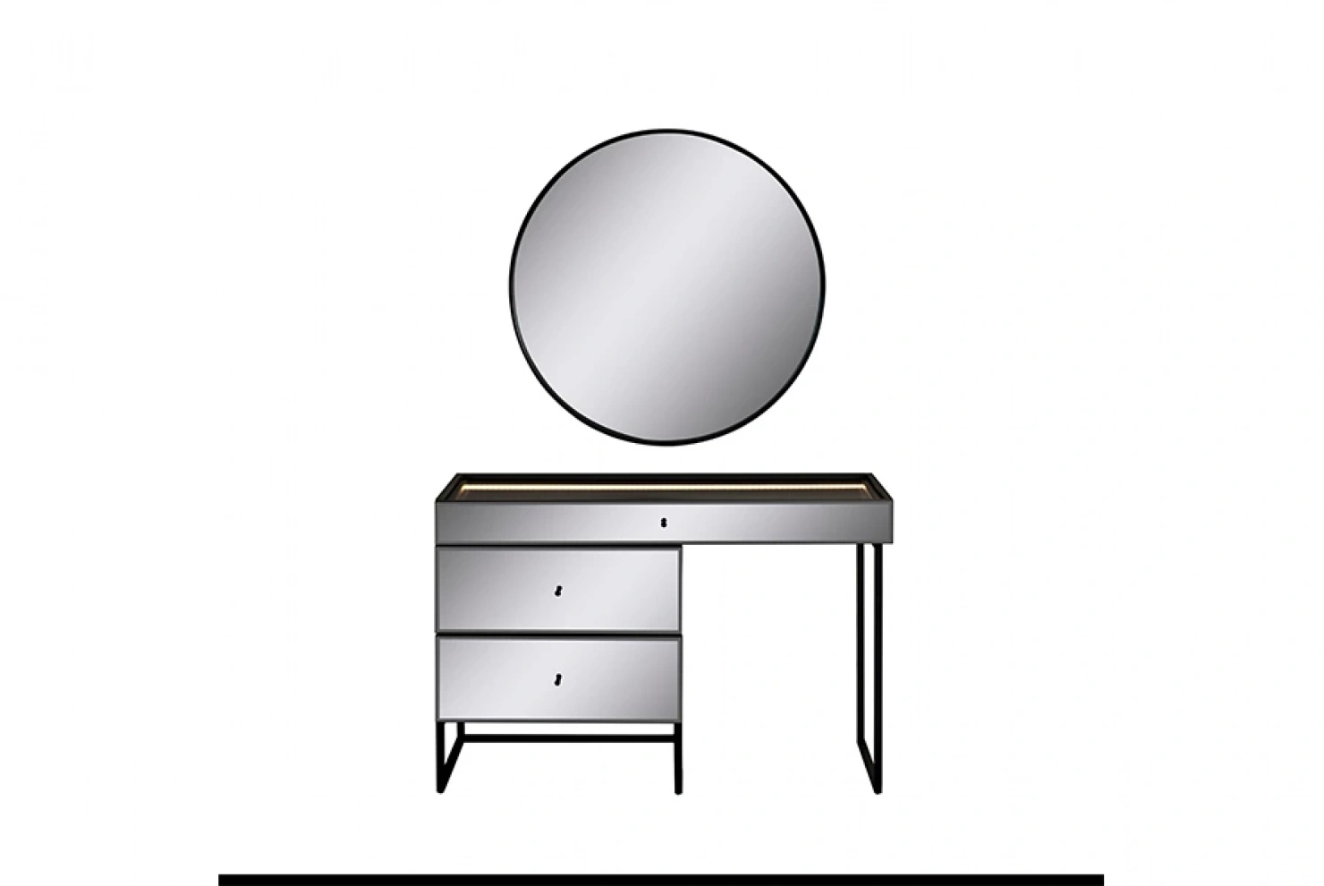 Lavish Makyaj Masası ve Ayna