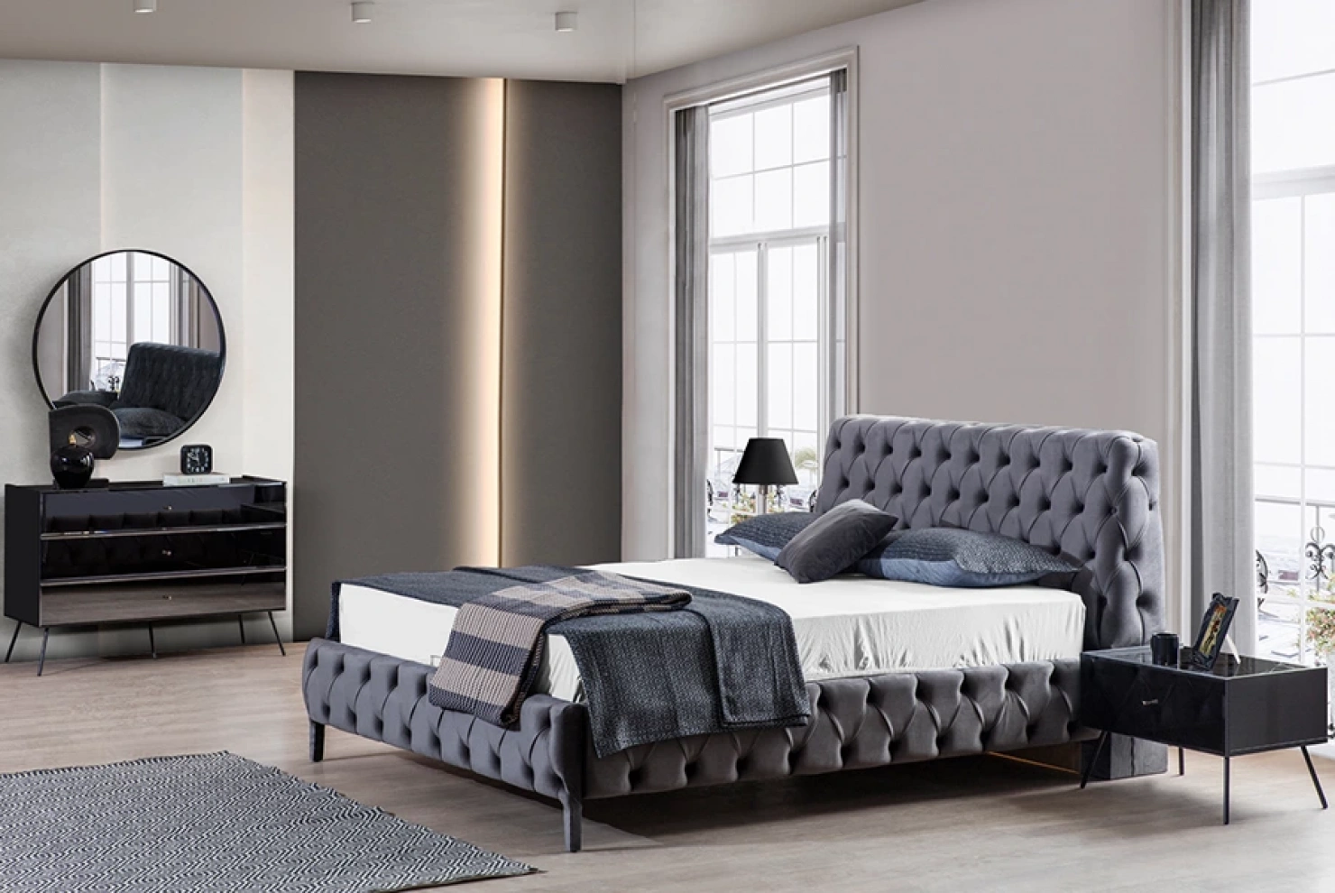 Lavish Makyaj Masası ve Ayna