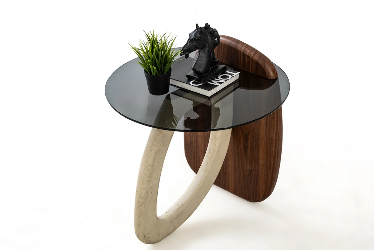 TH-Markiz Traverten Yan Sehpa