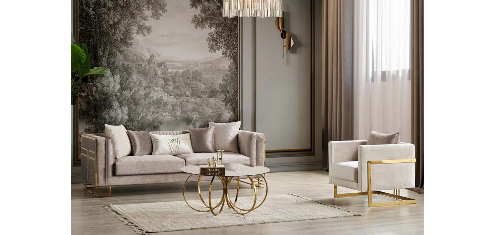 Arven Gold Koltuk Takımı