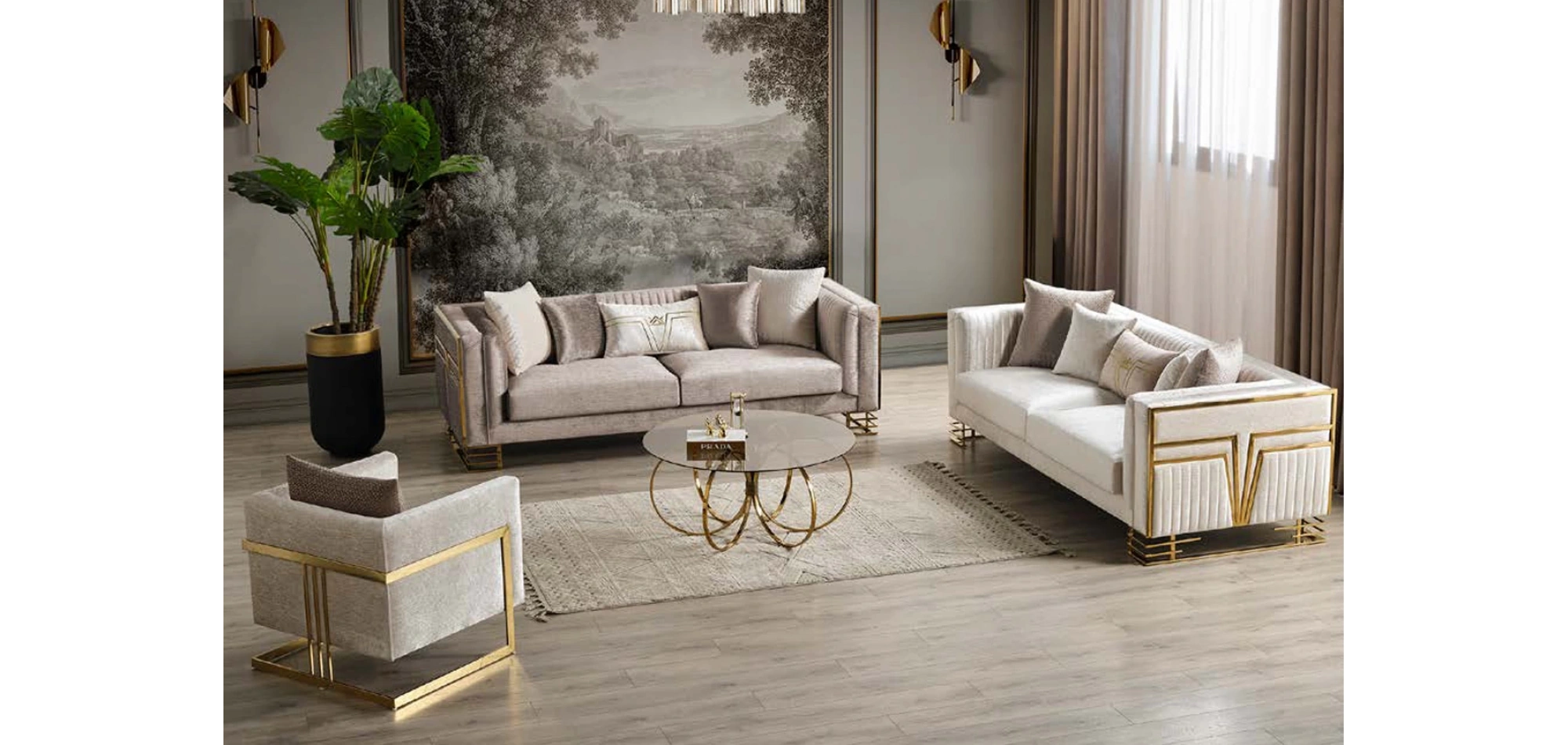 Arven Gold Koltuk Takımı