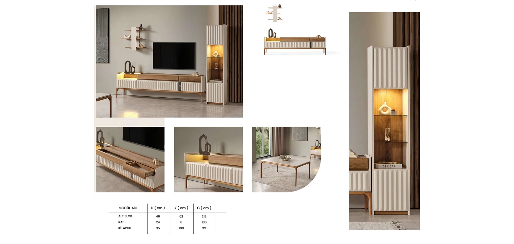 Lorvella Vitrin Blok