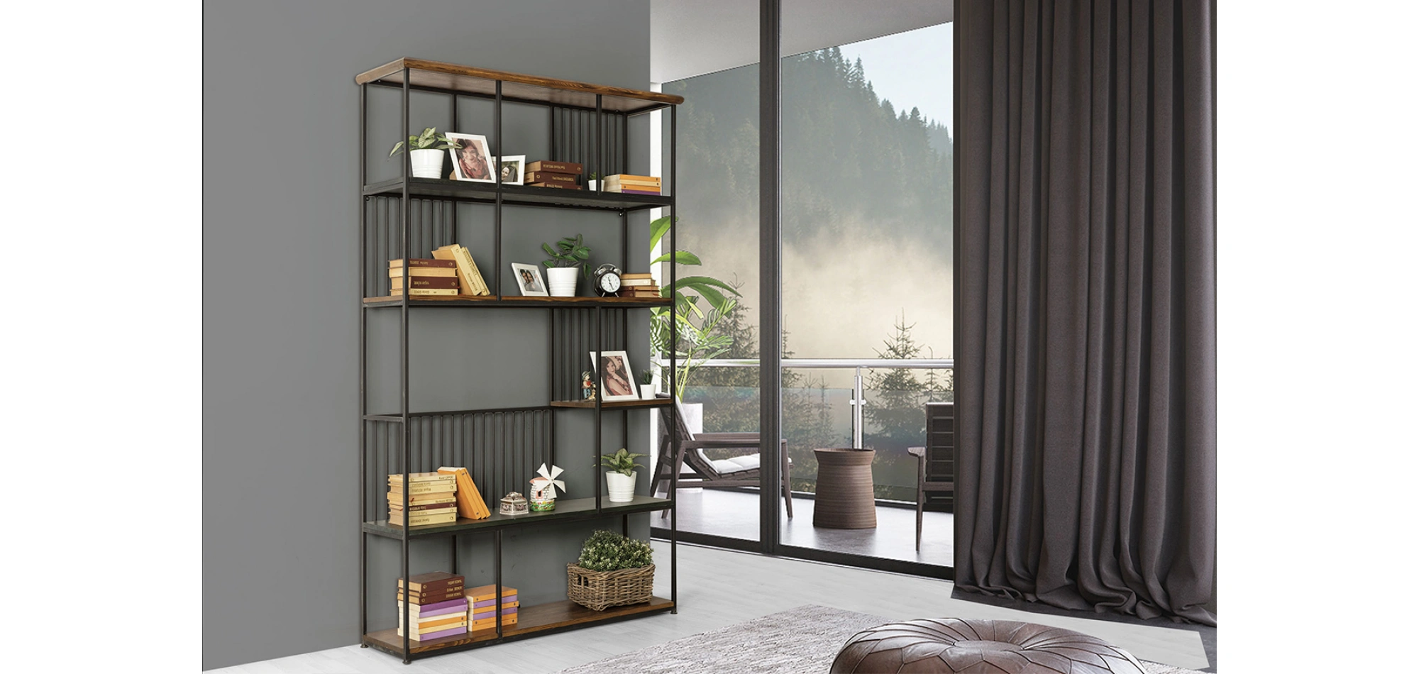 Bodrum Kitaplık Siyah