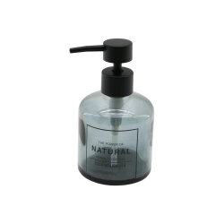 BAROTTİ DMR-8885 ( DÜZ CAM ) ( SİYAH ŞEFFAF ) SIVI SABUNLUK ( 330 ML )*48=K