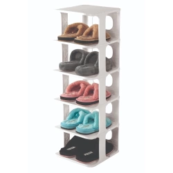 LUXURY SHOE RACK OM-0910-1023 ( 5 KATLI ) ( BEYAZ ) BLANCHE LÜKS AYAKKABILIK*8