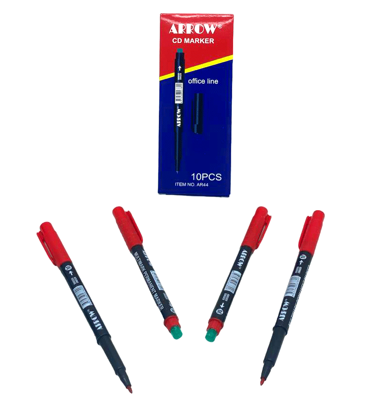 ARROW ( KIRMIZI ) CD MARKER KALEMİ*10X12