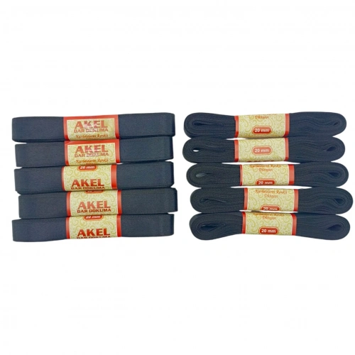 AKEL ( 2CMX10MT ) ( POŞETLİ ) ( SİYAH ) KURDELE*10X50