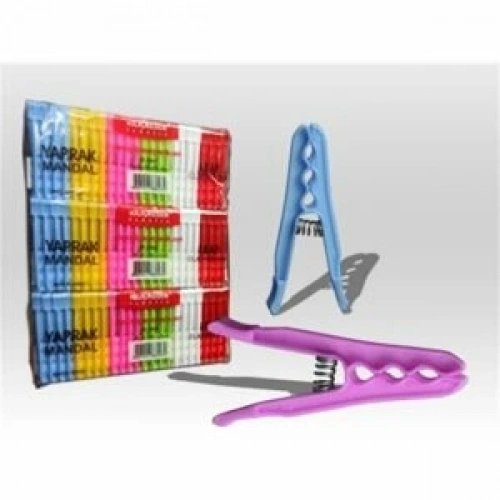 AKYAZI-054 ( 24PCS ) ( ORKİDE ) ( PLASTİK ) MANDAL*6X30