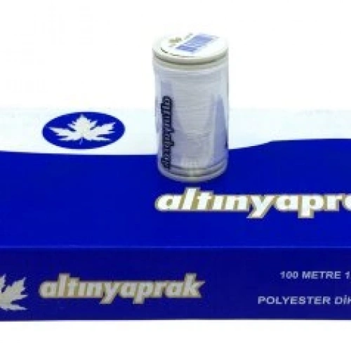 ALTINYAPRAK ( 12PCS ) ( BEYAZ ) ( 100 MT ) DİKİŞ İPLİK*240