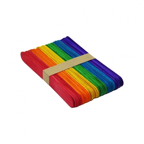 ARS-22 ( RENKLİ ) ( 50PCS ) ( AHŞAP ) ( ELİŞİ & DİL ÇUBUK ) ( 15CM X 1.8CM )*10X10