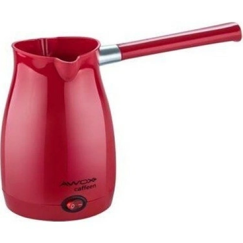 AWOX CAFFEEN ( KIRMIZI ) ELEKTRİKLİ CEZVE ( TÜRK KAHVESİ ) MAKİNESİ ( PLASTİK ) ( ÇİFT AĞIZ ) ( 0.4LT & 5 FİNCAN ) ( 1000W )*24