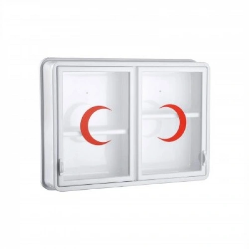 ÇELİK AYNA-156 ( CAM ) ( 2 KAPAKLI ) ECZA DOLABI*10