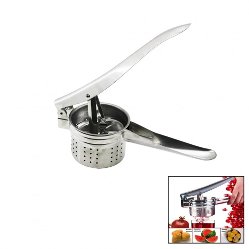 CHEF PRIME ENF-889 ( ÇELİK METAL ) ( MANUEL KOLLU ) ( MEYVE SIKICI ) ( PATATES EZİCİ ) PRES SIKACAK ( HAZNELİ PÜRE YAPICI )*72