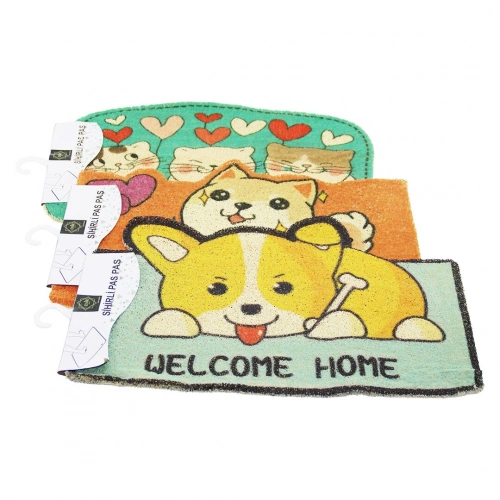DMR HOME DMR-8401 ( HAYVAN FİGÜRLÜ ) ( 37X57CM ) ( KAUÇUK PLASTİK ) KAPI PASPASI*100