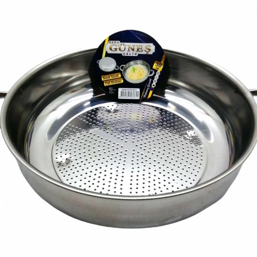 GÜNEŞ ( NO-3 ) ( 30CM ) ( BASIK ) SÜZEK METAL SÜZGEÇ ( KULPLU )*50