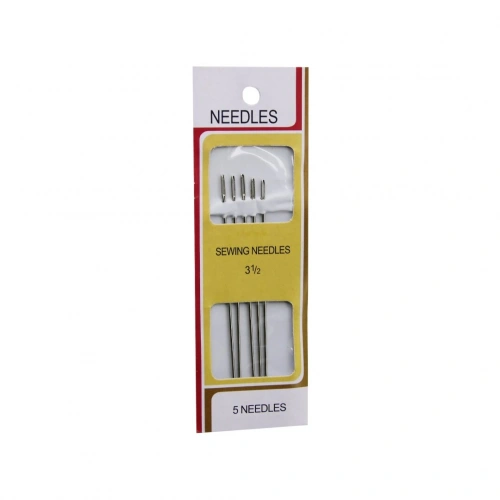 İBİCO İ20-009 SEWING NEEDLES ( 5PCS ) ( 3 ½ = 8.6CM ) YORGAN İĞNESİ*50X50